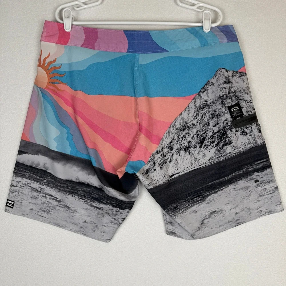 Billabong Board Shorts Mens 38 Adventure Division‎ Eyesolation Beach Surf Swim